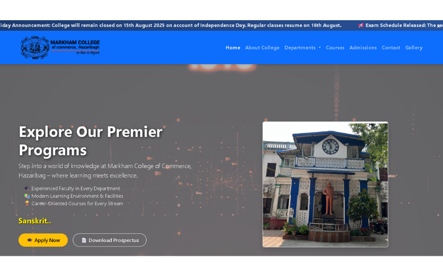 Markham College preview